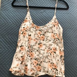 Open Back Floral Tank - American Eagle